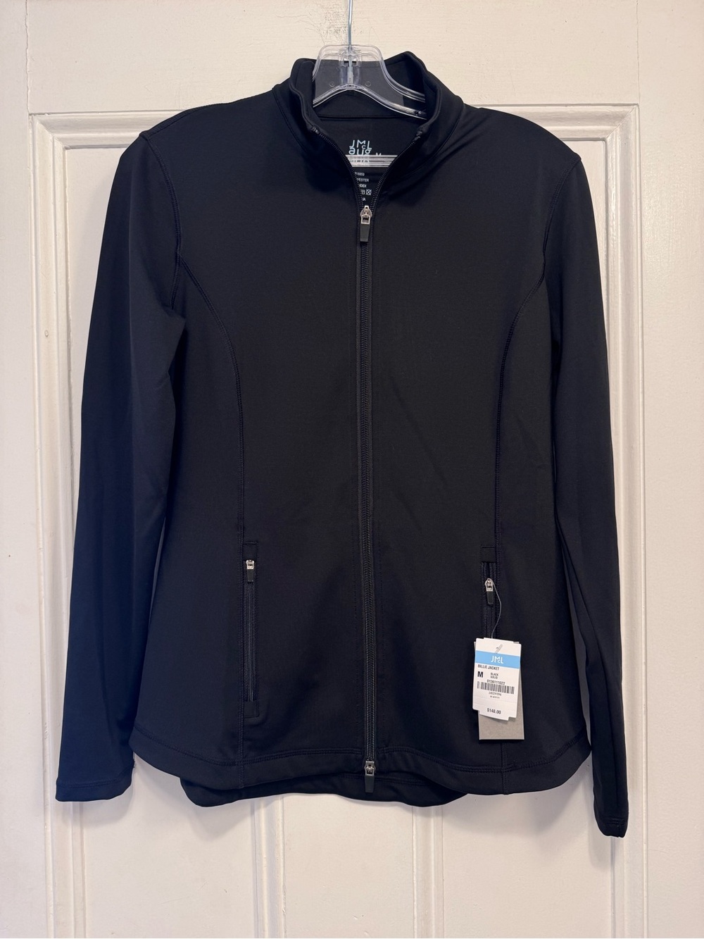 J. McLaughlin Black Full-Zip Utility Jacket